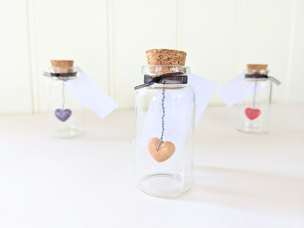 Thumbnail: Glass Bottle Keepsake, Heart