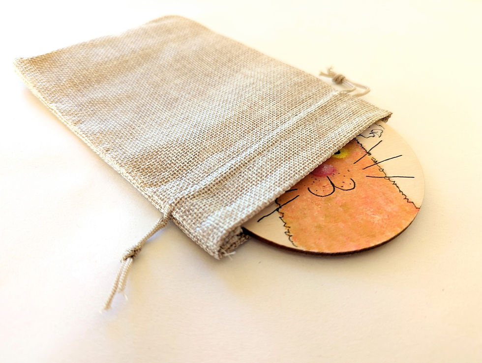 Thumbnail: sant hat cat christmas decoration - ginger