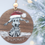 Thumbnail: Personalised Bedlington Terrier Christmas Decoration, Walnut