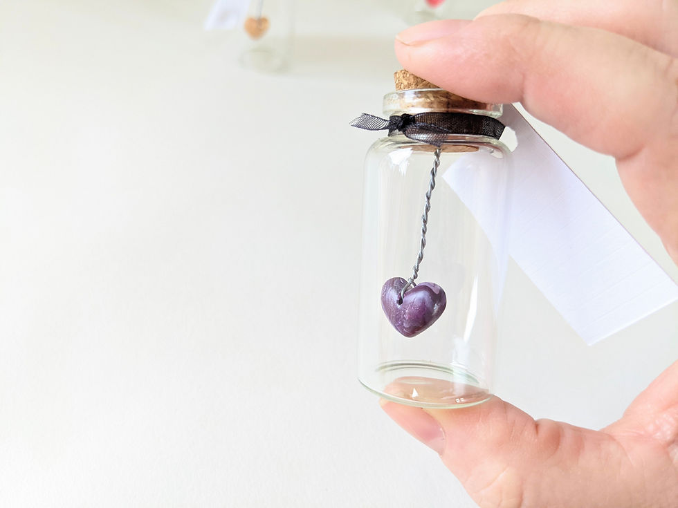 Thumbnail: Glass Bottle Keepsake, Heart