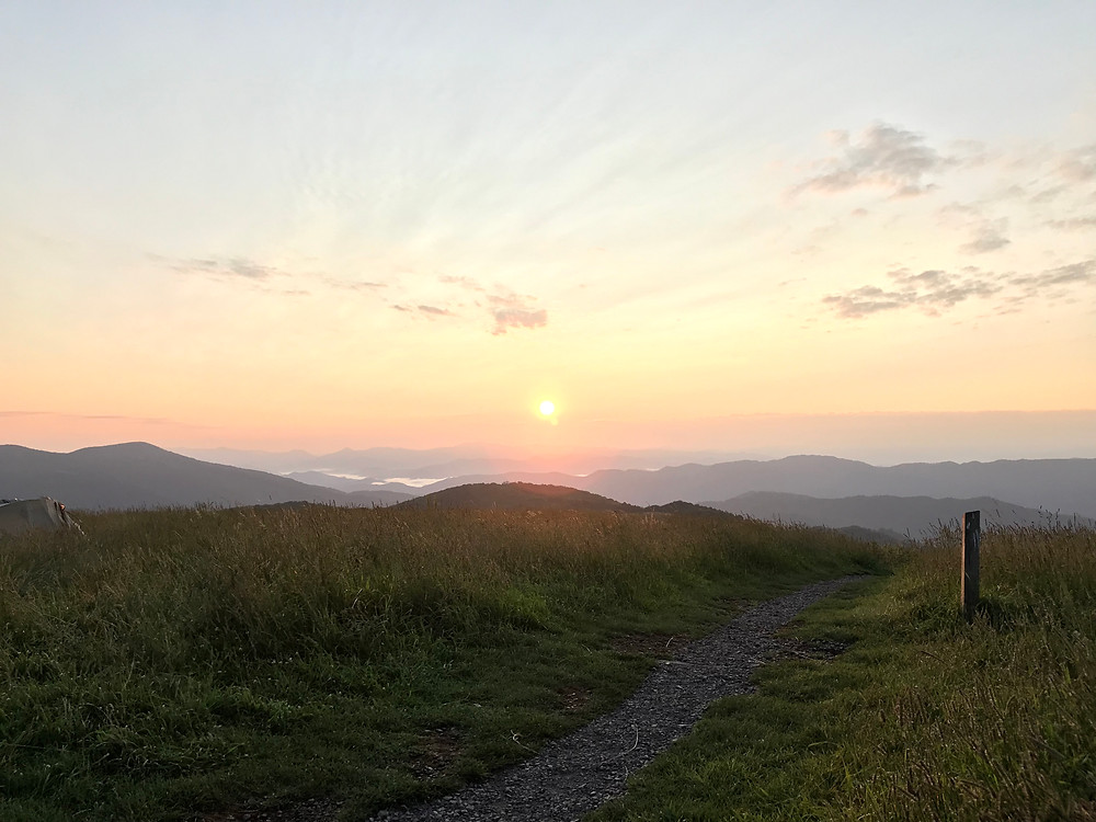Sunrise over the Appalachian Trail