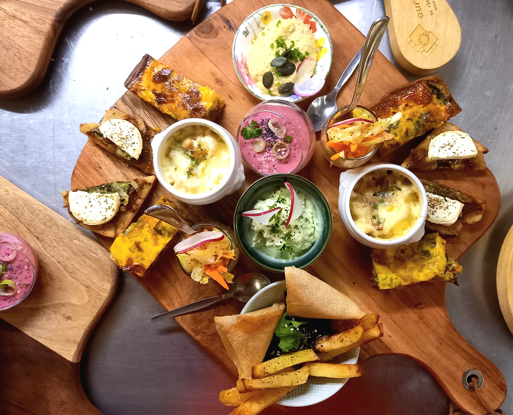 Arranged Food and Objects