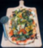 VEGGYTARIANA - Pomodoro San Marzano, melanzana, zucchina, carciofo, olive Taggiasche, friarelli, peperoni a filetti, pomodorino giallo e rosso confit, capperi, porcino, capperi, basilico