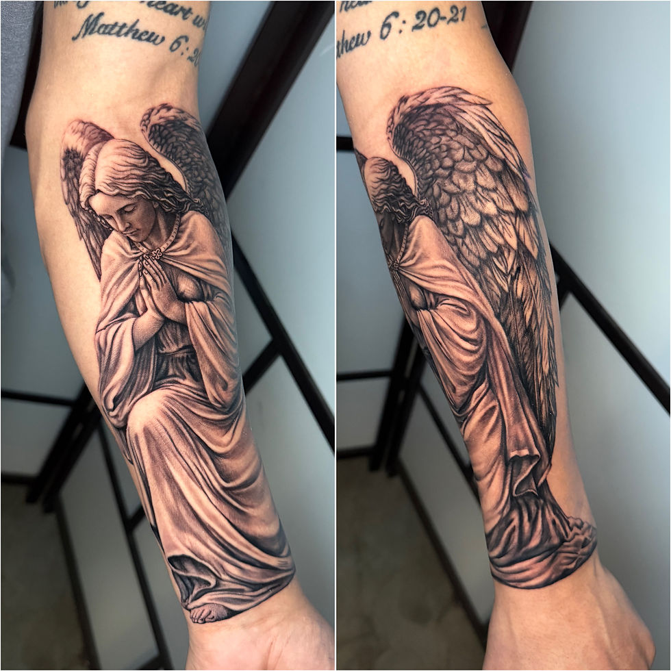 kneeling angel by ash