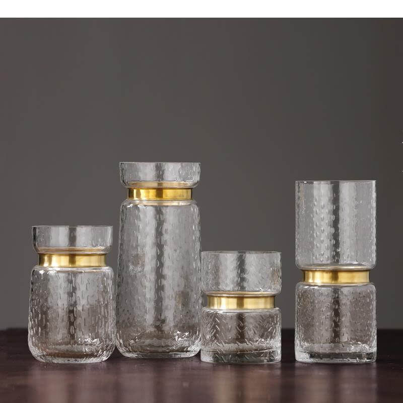 Thumbnail: Golden Bloom Creative Glass Vase