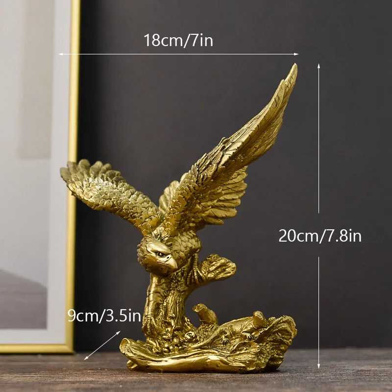 Thumbnail: Nordic Golden Eagle Resin Animal Figurine