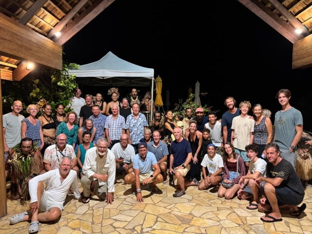 WorldARC crews getting their photo taken with the a few members from the dance troupe - I think we overwhelmed them!  