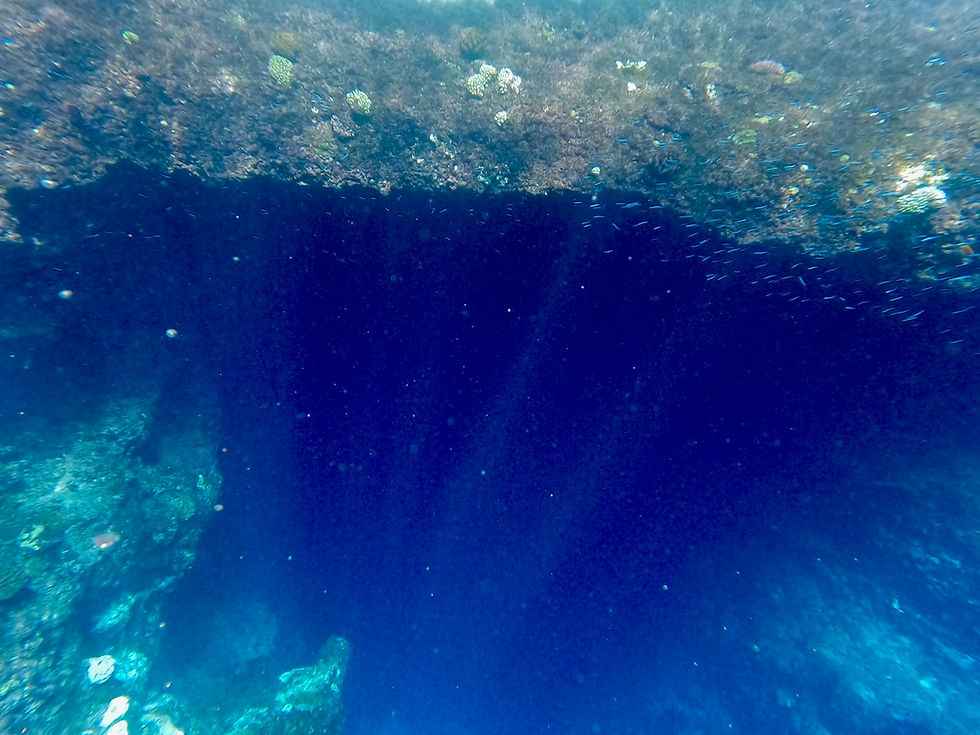 The opening to Mariner's Cave