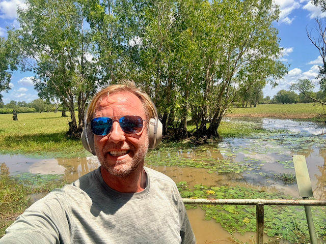 Enjoying a run at Kakadu National Park