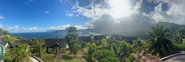 View of the finish line from the Hotel