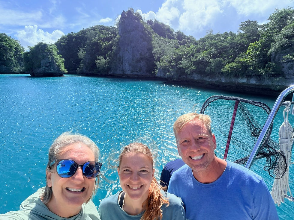 Happy crew arriving in Fiji