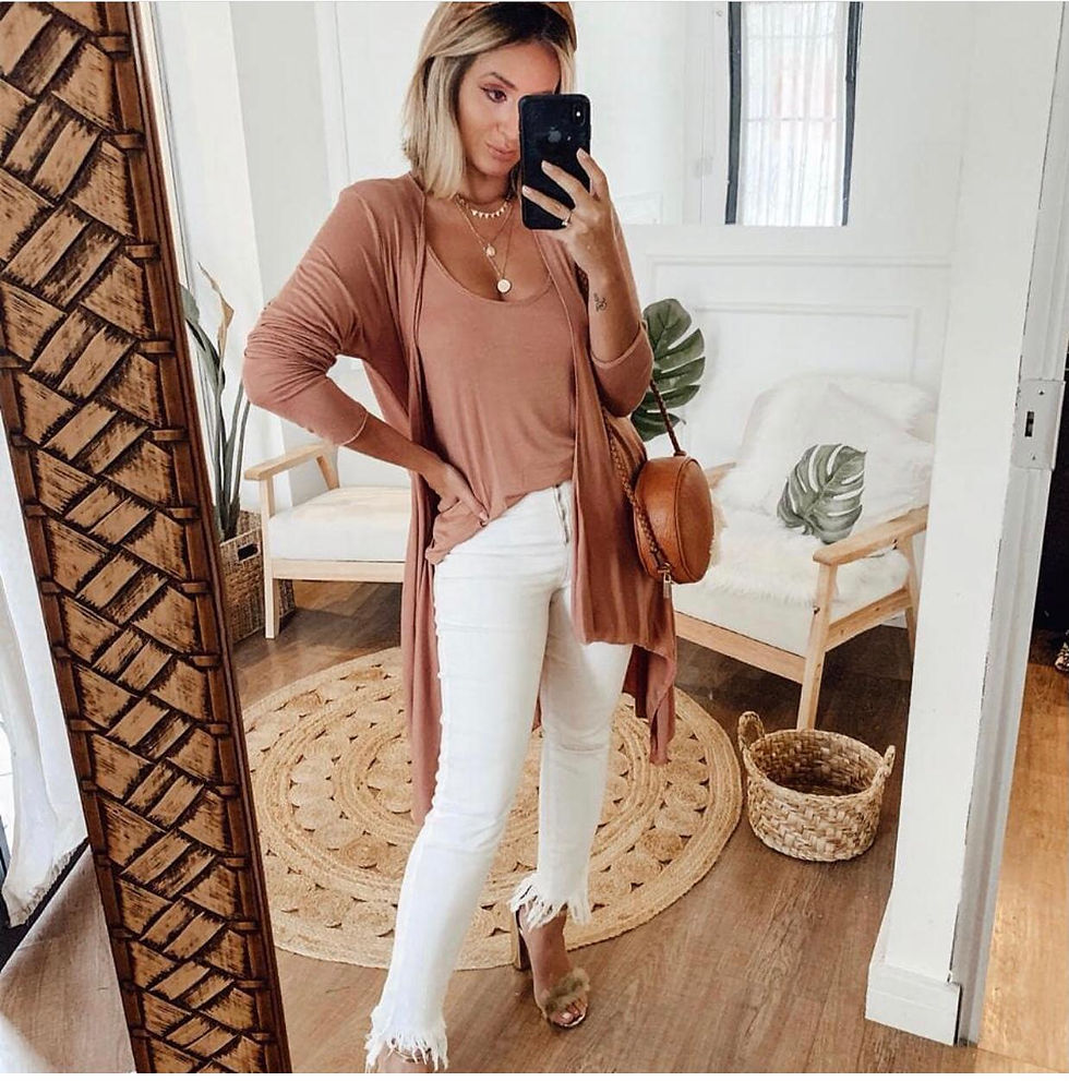 Miniatura: Conjunto Cardigan e regata - Fio Soft