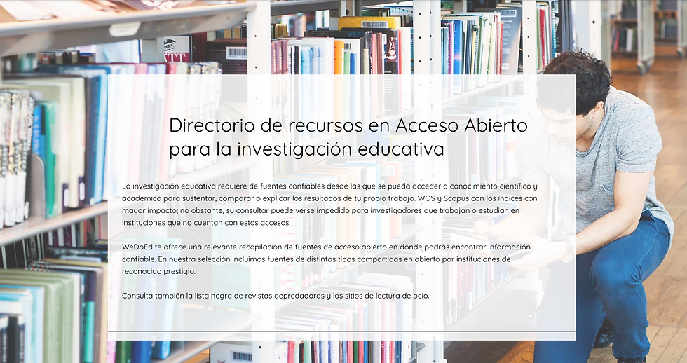 Revistas de acceso abierto