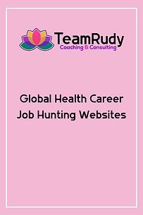 Global Health Career Job Hunting Websites