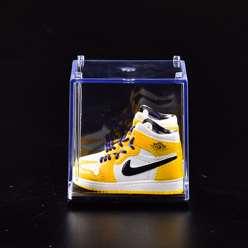 AJ 1 Mid SE Lakers Sneaker Collection with Display Storage Case