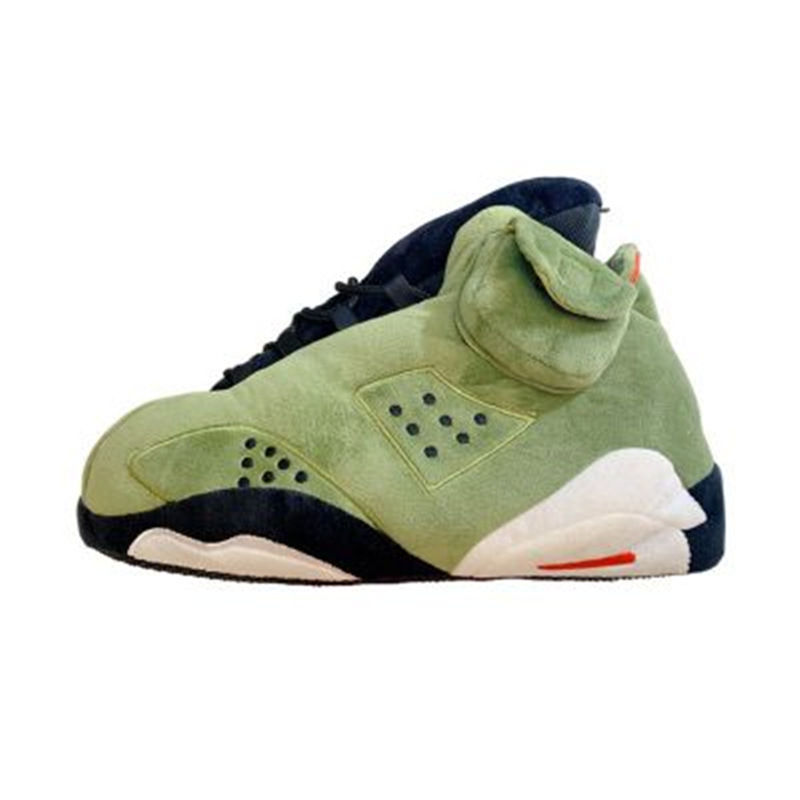 Miniatura: Hypebeast '6 Green' Plush Slippers