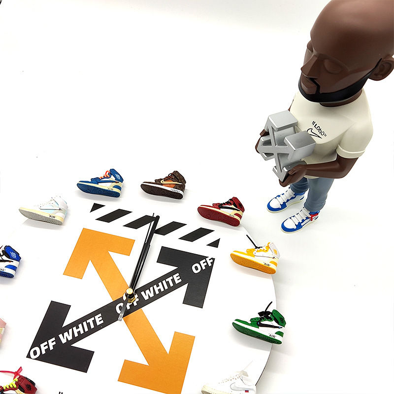 Thumbnail: Handcrafted OW 3D Sneaker Clock Mini Sneakers