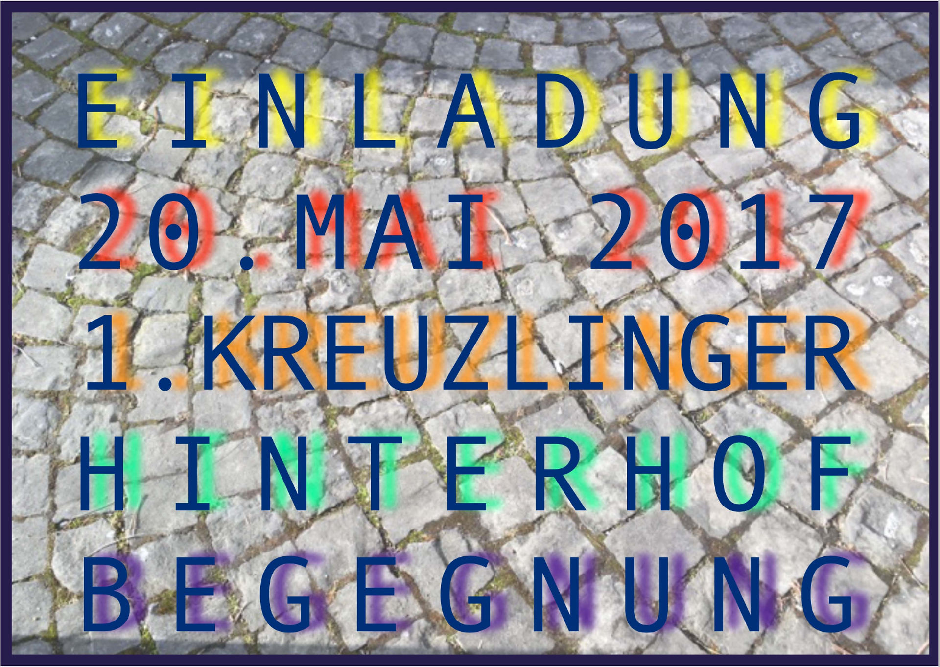 Hinterhof Begegnung Mai 17