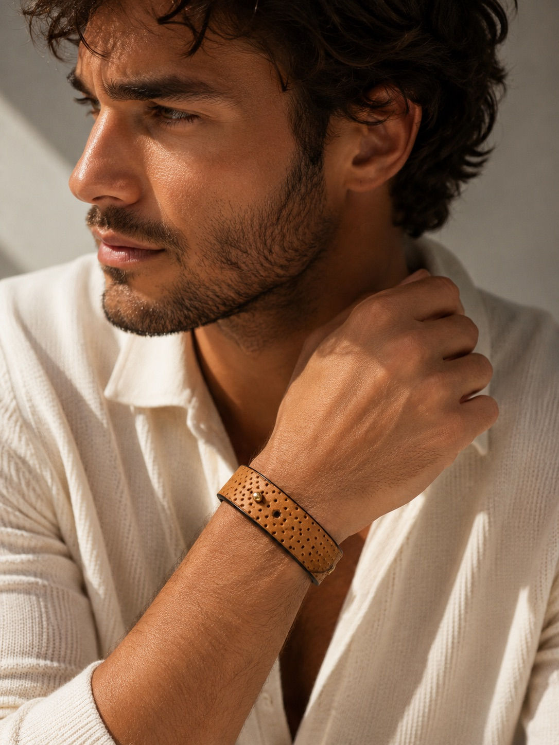 Bracelet ajouré camel
