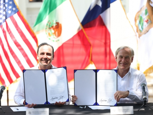 Histórica reunión entre los gobernadores de Coahuila y Texas