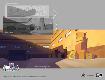 a drawing of a room with the words final render background at the bottom