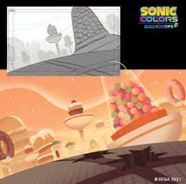 a poster for sonic colors rise of the wisps