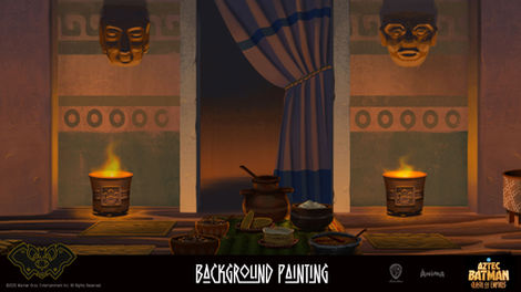Mauricio Deer, Concept Artist. Background Paintings for Aztec Batman: Clash of Empires.
