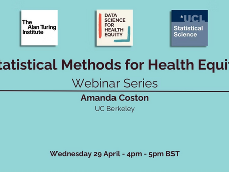 🎥 Statistical Methods for Health Equity Webinar: Amanda Coston (UC Berkeley)🎥