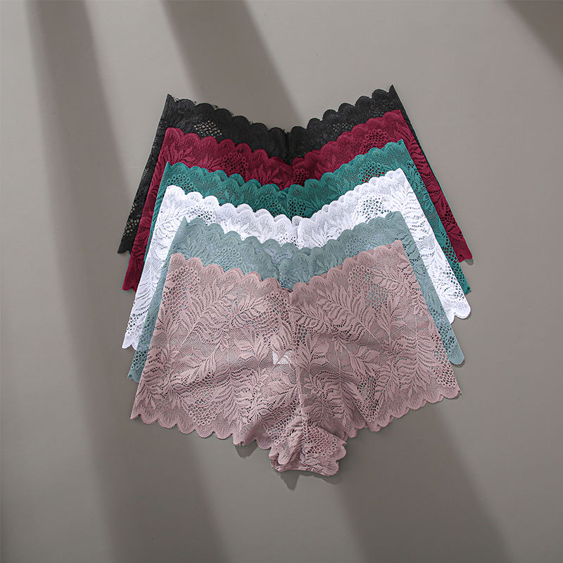 Thumbnail: 3Pcs Women Panties Sexy Lace Female Underpants Plus Size Underwear Large Size Li