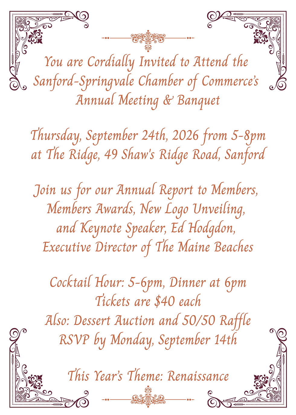 Annual Meeting & Banquet