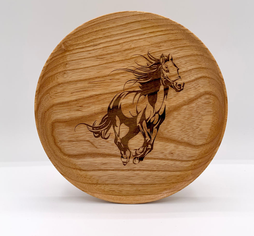 Horse Wood Plate