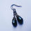 Thumbnail: Gunmetal Crystal Teardrop Earrings