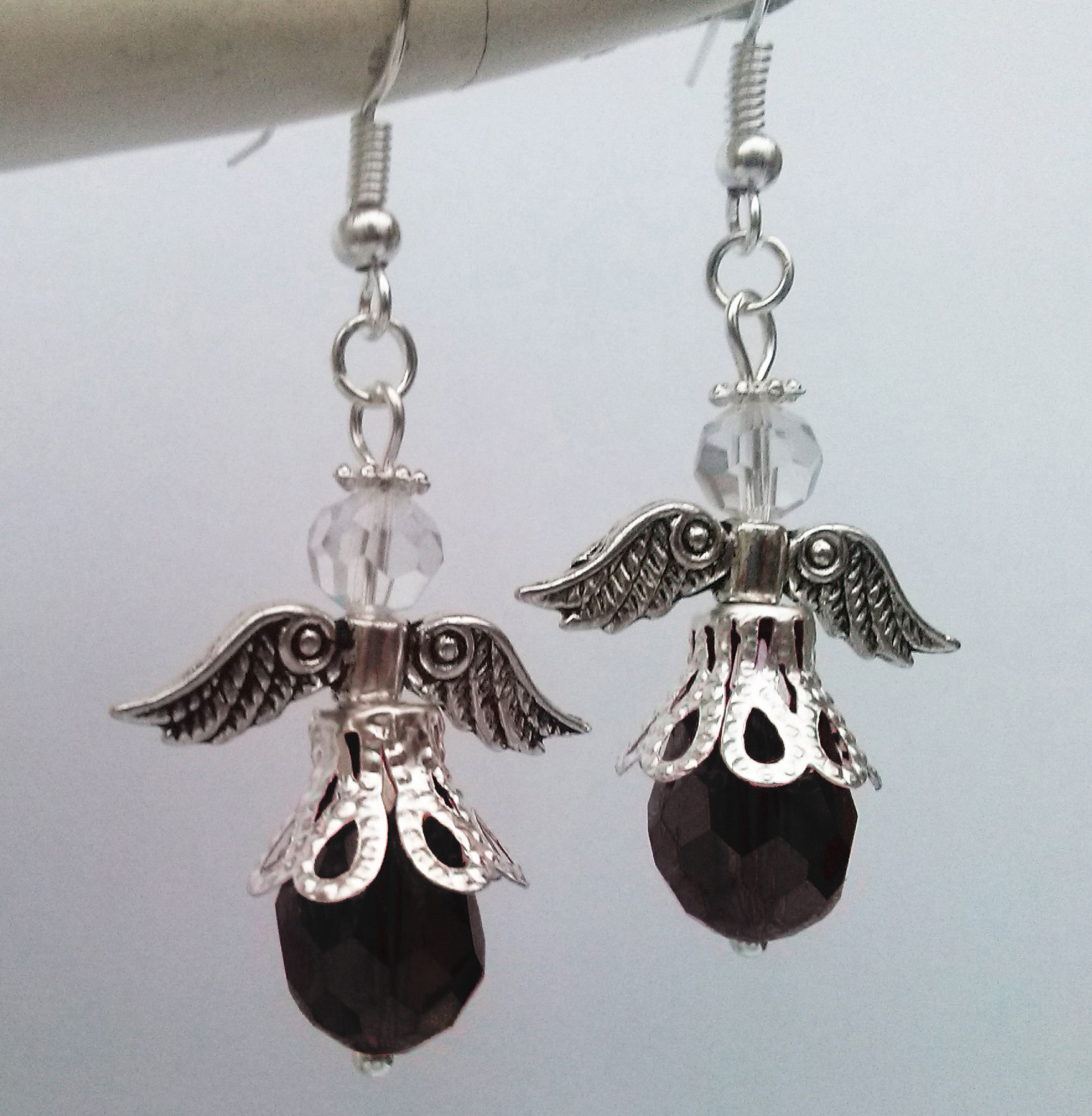 Crystal Angel Earrings