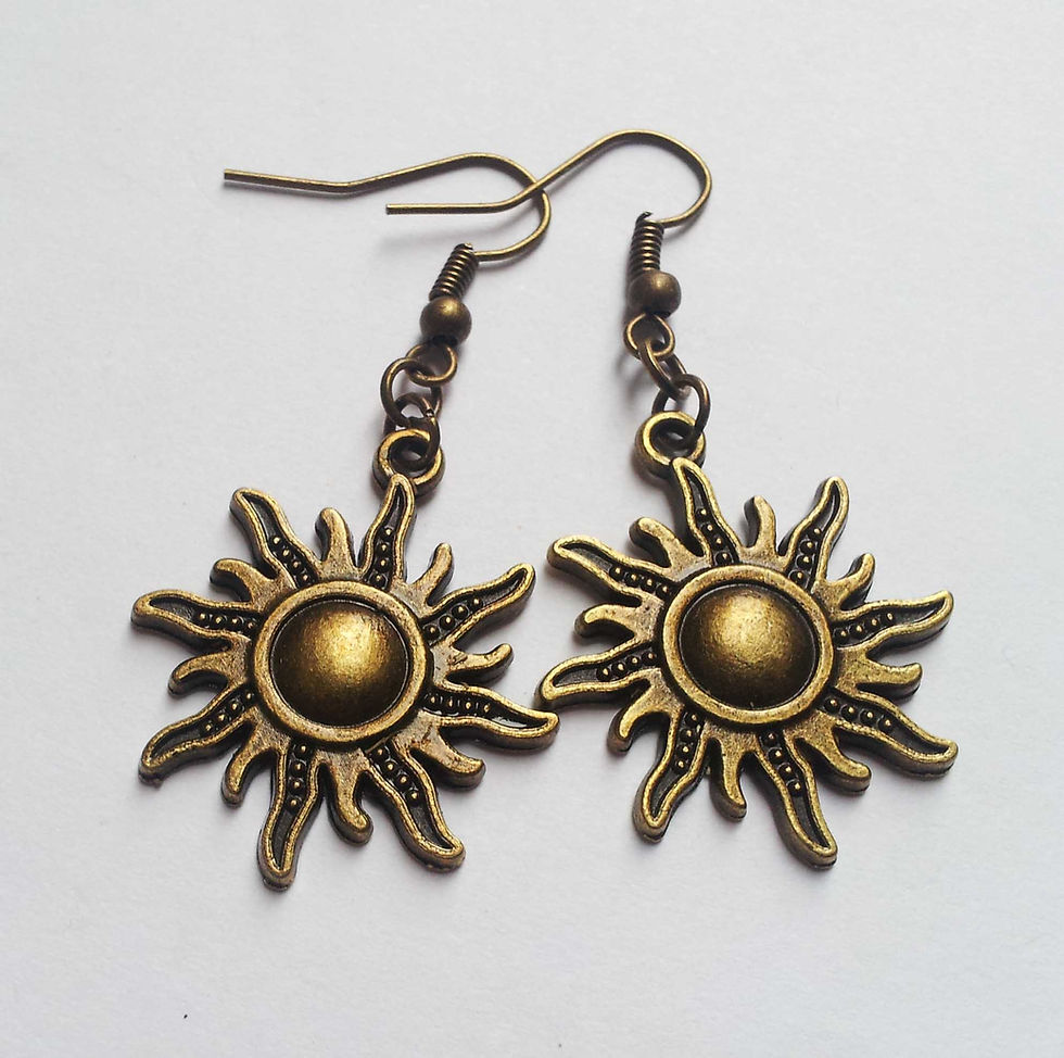 Thumbnail: Tribal Sun Earrings