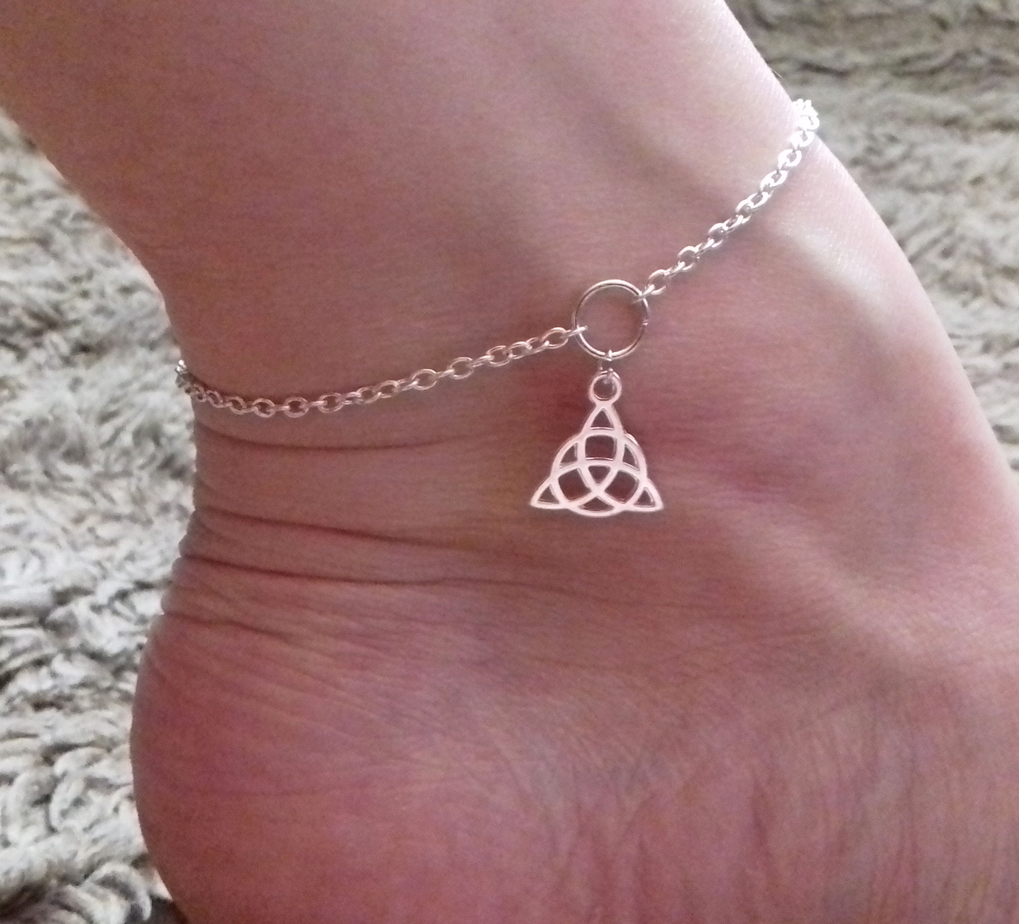 Celtic Knot Triquetra Anklet