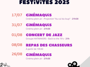 Programme des animations estivales