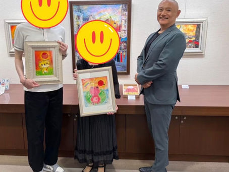 神戸阪急画業40周年記念清水新也油絵展✨🌈😀㊗️