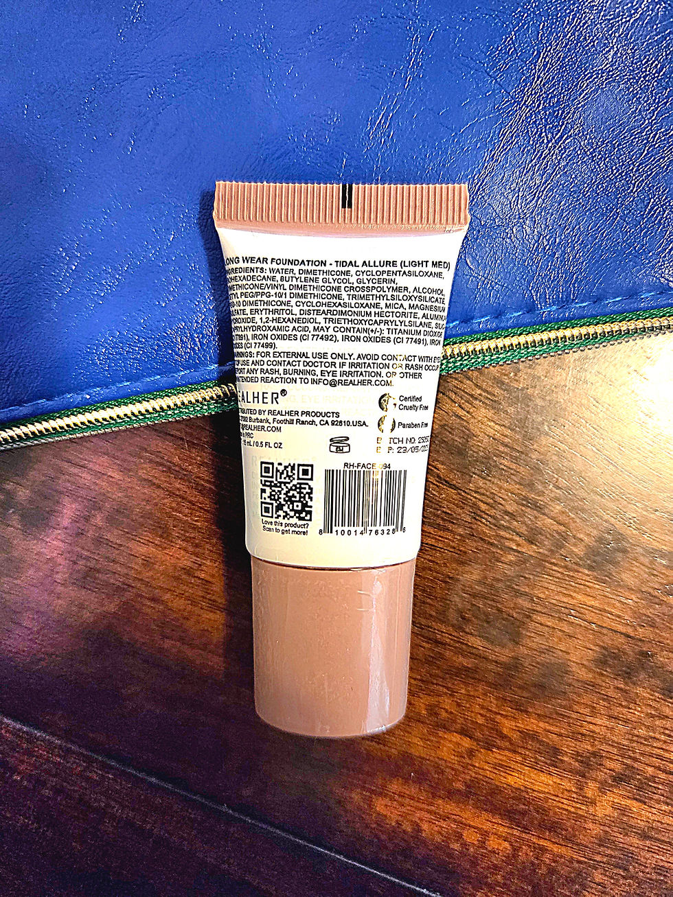 REALHER Tidal Allure Long-Wear Foundation – Light/Medium back view