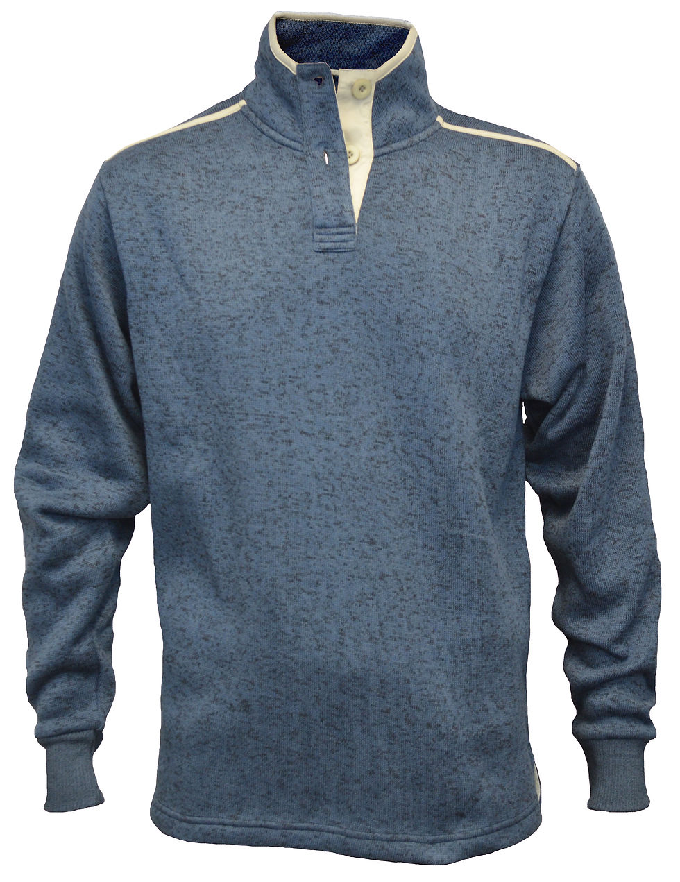 Thumbnail: Men's North Shore Fleece Pullover w/ 3 Buttons Contrast Placket