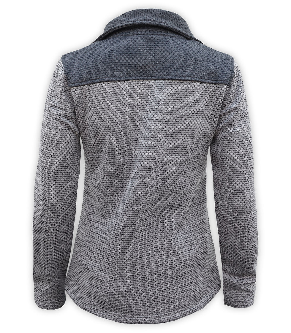 Thumbnail: Ladies Honeycomb Fleece Two-Tone Fitted Jacket