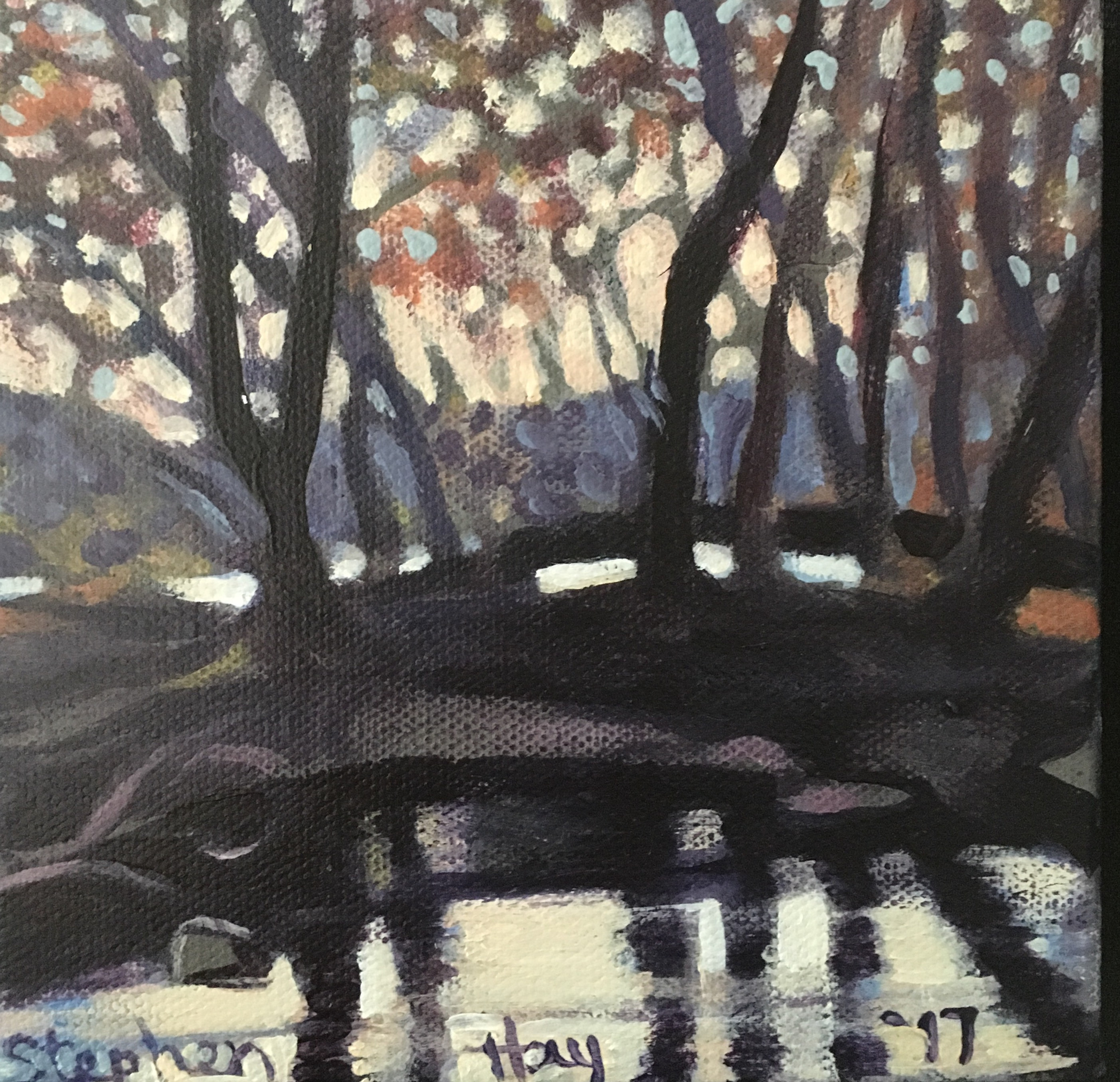 Potomac River Winter 6"x 6"