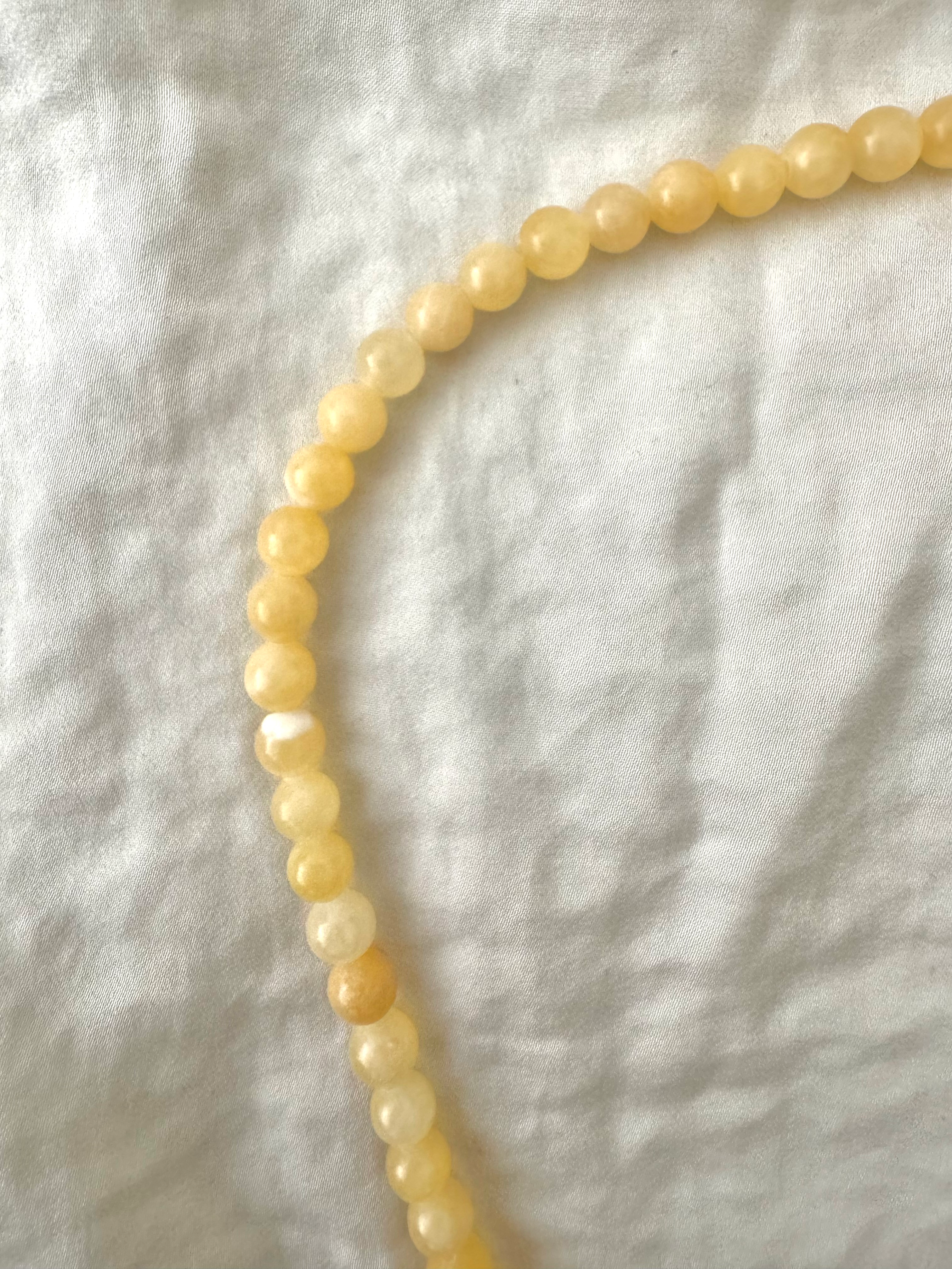 ☀️ Calcite Jaune et Pierre de Lave ☀️