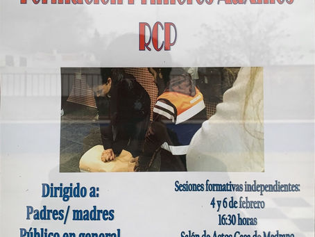 FORMACIÓN EN PRIMEROS AUXILIOS DIRIGIDA A FAMILIAS Y PÚBLICO EN GENERAL.