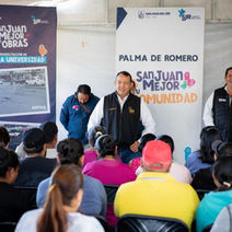 Roberto Cabrera da seguimiento a actividades y compromisos con la ciudadanía en Palma de Romero.
