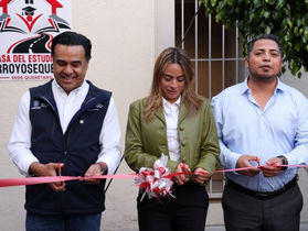 Luis Nava asiste a inauguración de la Casa del Estudiante Arroyoséquense.