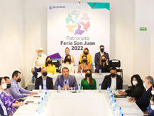 Presentan patronato de feria San Juan 2022.