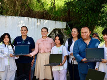 ENTREGA MARTHA SOTO APOYOS A TELEBACHILLERATOS COMUNITARIOS EN LANDA DE MATAMOROS.