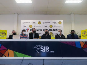 Presentan campaña #ConsumeEnSanJuan”, presidiendo Roberto Cabrera e Industriales. 