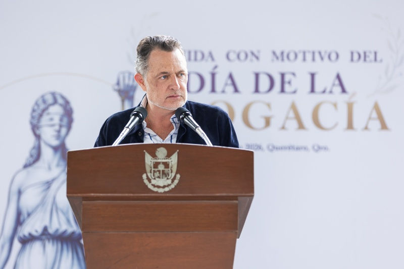 Gobernador destaca el papel de la comunidad jurídica en el desarrollo de Querétaro.