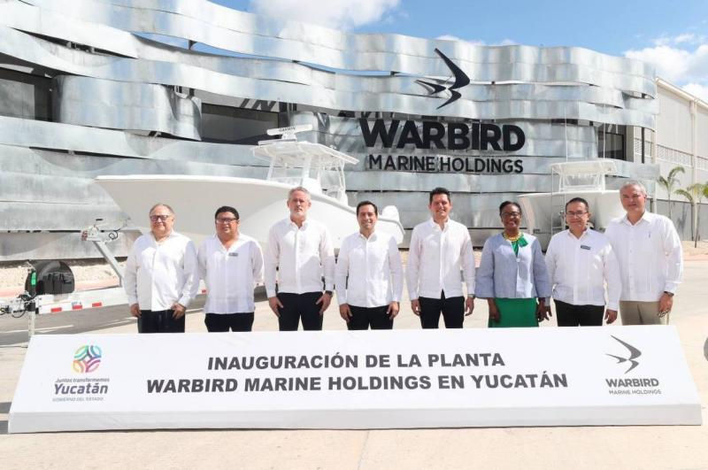 Yucatán alberga la primera planta de manufactura en México y la más moderna de Warbird Marine Holdings, que inauguró el Gobernador Mauricio Vila Dosal de esta empresa dedicada a la producción, distribución y comercialización de embarcaciones de pesca personalizados de alto rendimiento, resultado de la promoción de Yucatán a nivel mundial que cada vez está atrayendo más empleos y mejor pagados para las y los yucatecos que viven en el interior del estado.